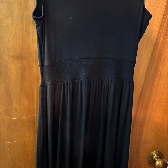 Anthropologie Girl from Savoy Annabel Black Midi Dress Size MP - Picture 6 of 7